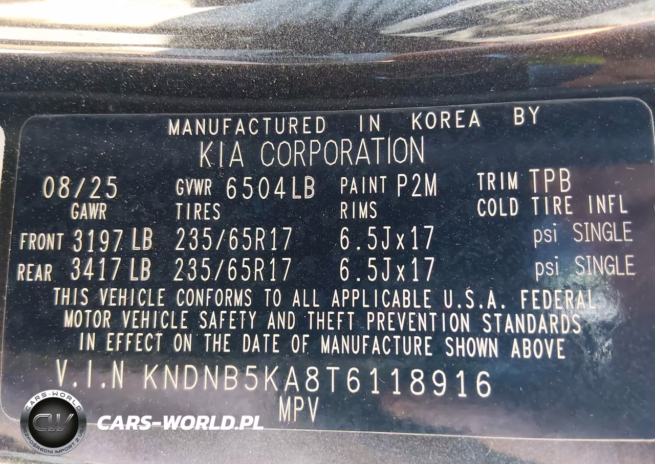 2026 Kia Carnival Mpv Hybrid Lxs VIN:KNDNB5KA8T6118916 - 9