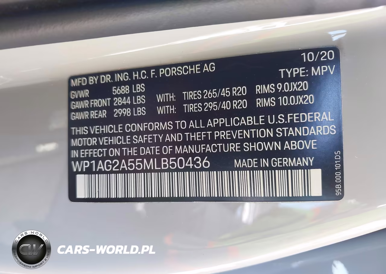 2021 Porsche Macan Gts VIN:WP1AG2A55MLB50436 - 9