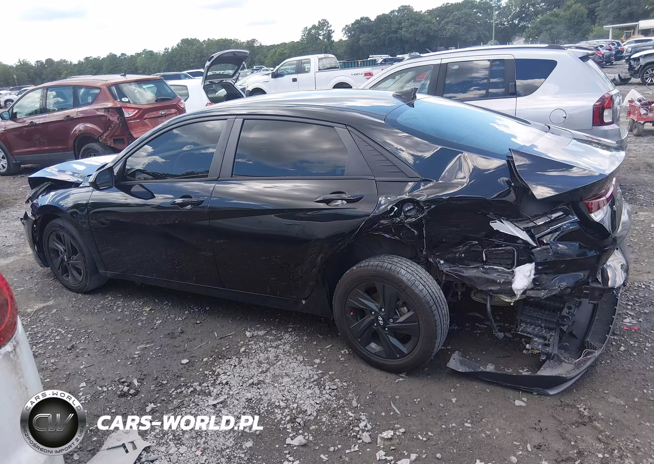 2021 Hyundai Elantra Hybrid Blue VIN:KMHLM4AJ4MU008855 - 14