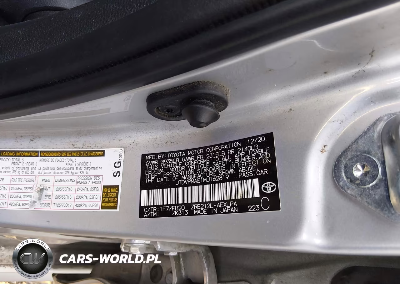 2021 Toyota Corolla Le VIN:JTDVPMAE1MJ162819 - 9