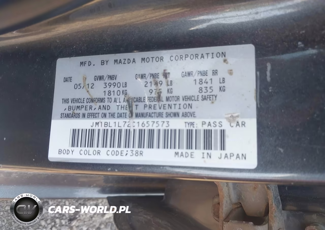 2012 Mazda Mazda3 VIN:JM1BL1L72C1657573 - 9