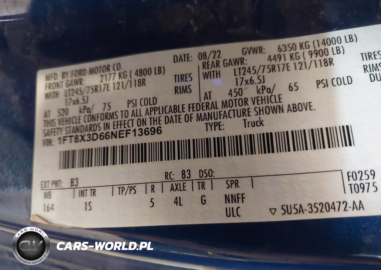 2022 Ford F-350 Lariat-Xl-Xlt VIN:1FT8X3D66NEF13696 - 9