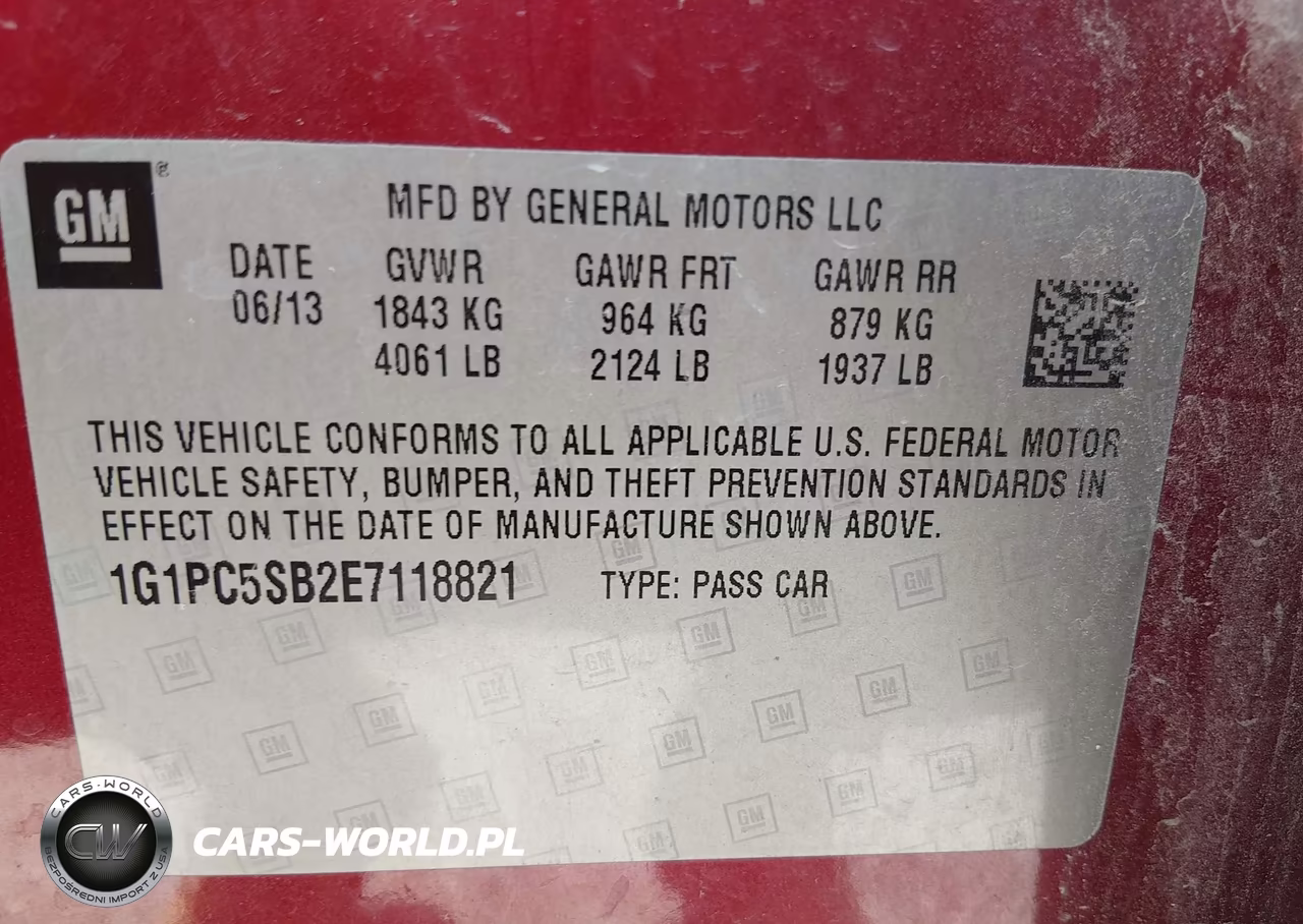 2014 Chevrolet Cruze 1Lt Auto VIN:1G1PC5SB2E7118821 - 9