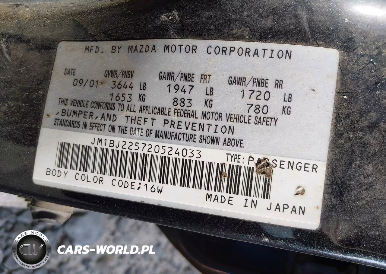 2002 Mazda Protege Dx-Es-Lx VIN:JM1BJ225720524033 - 9