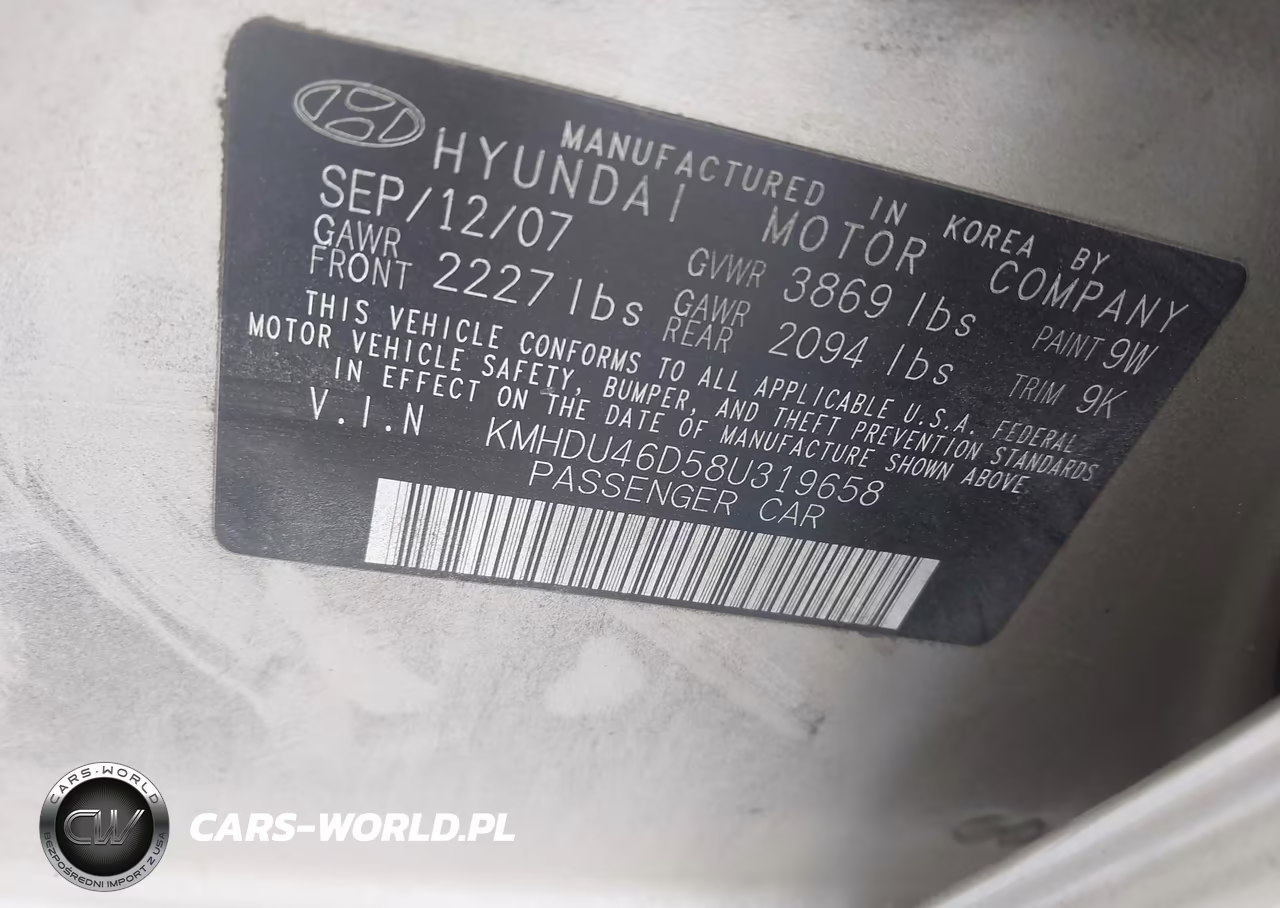 2008 Hyundai Elantra Gls-Se VIN:KMHDU46D58U319658 - 9