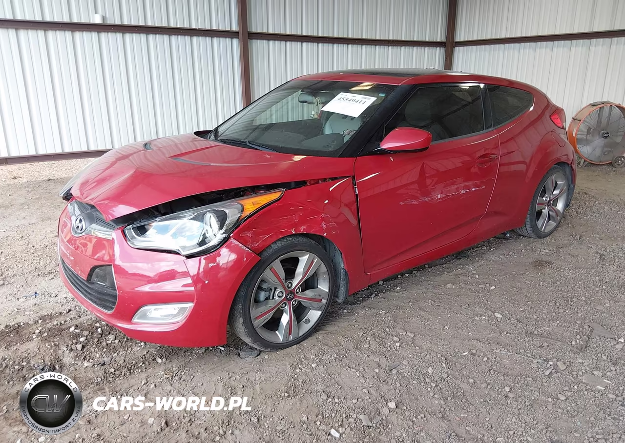 2013 Hyundai Veloster Base W-Gray VIN:KMHTC6AD3DU092370 - 2