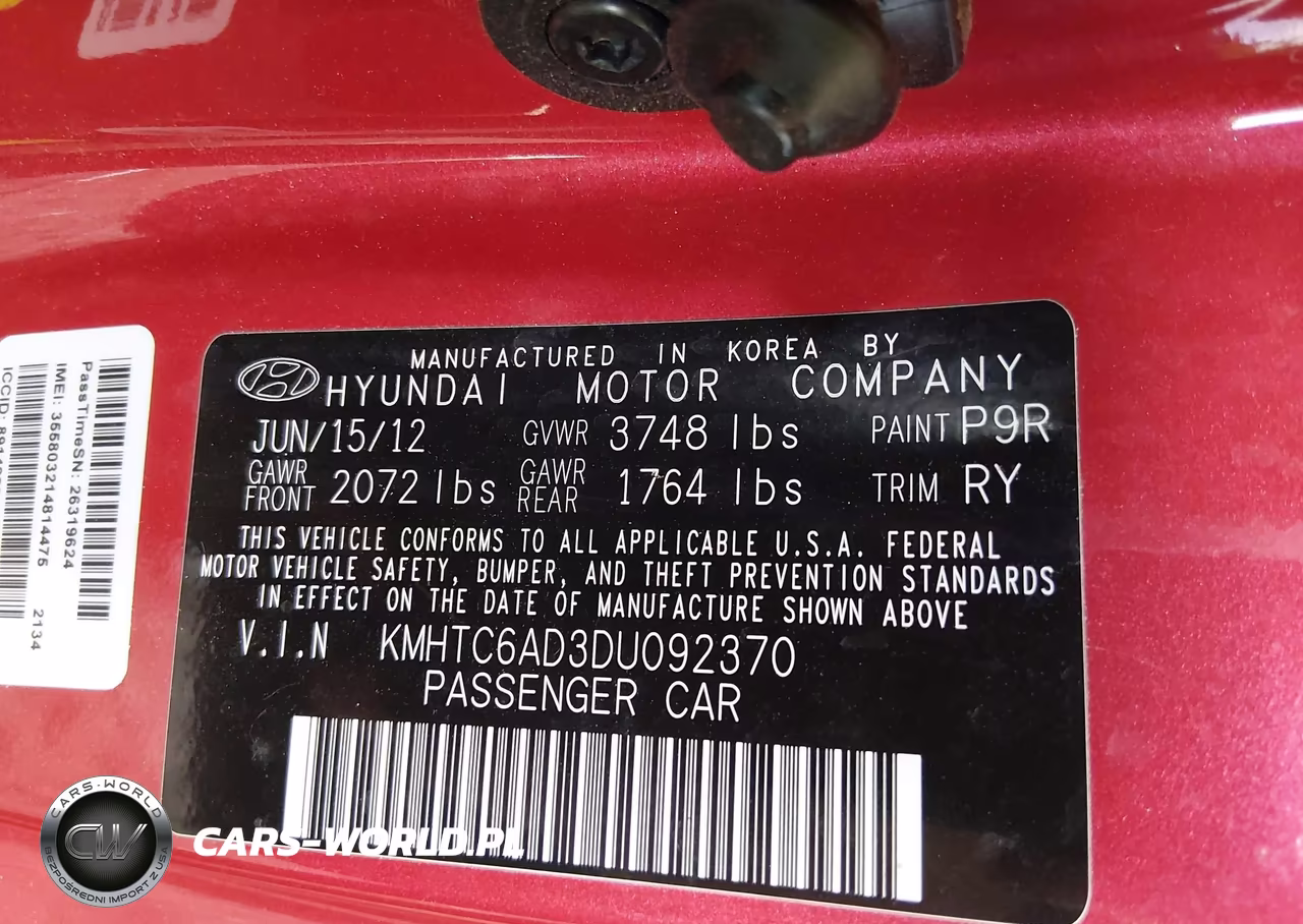 2013 Hyundai Veloster Base W-Gray VIN:KMHTC6AD3DU092370 - 9