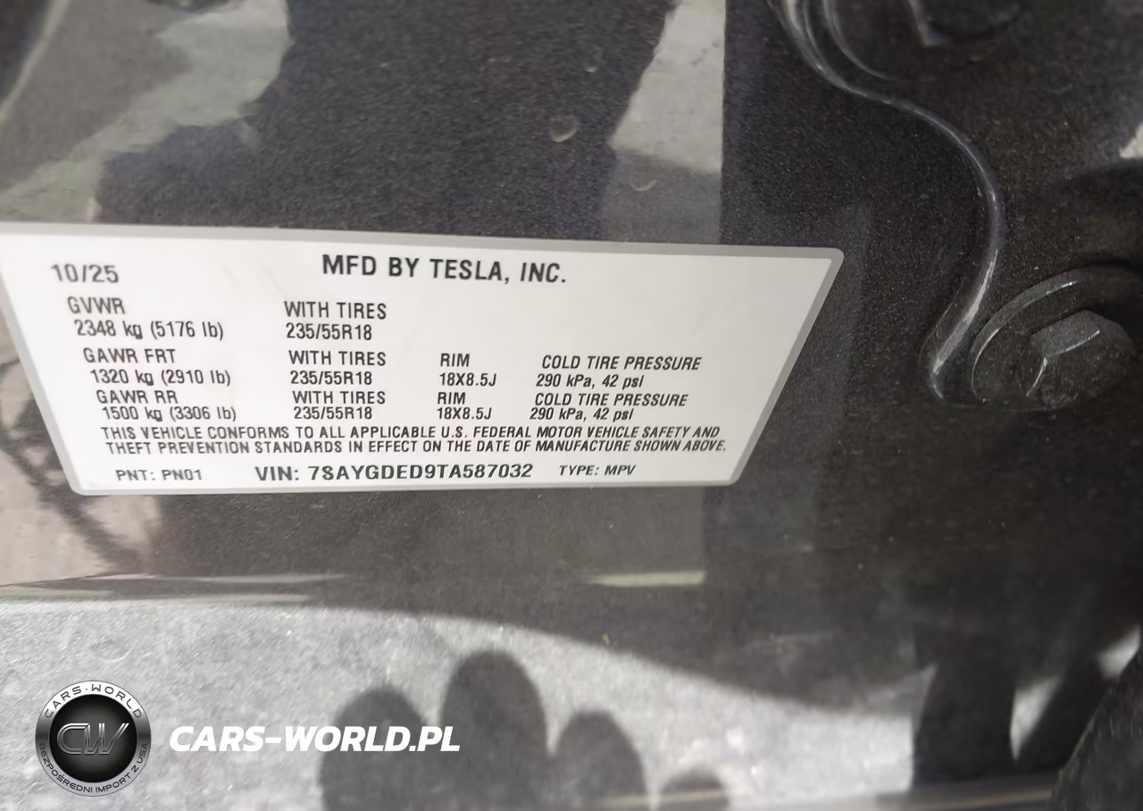 2026 Tesla Model Y Premium Rear-Wheel Drive-Rear-Wheel Drive VIN:7SAYGDED9TA587032 - 9