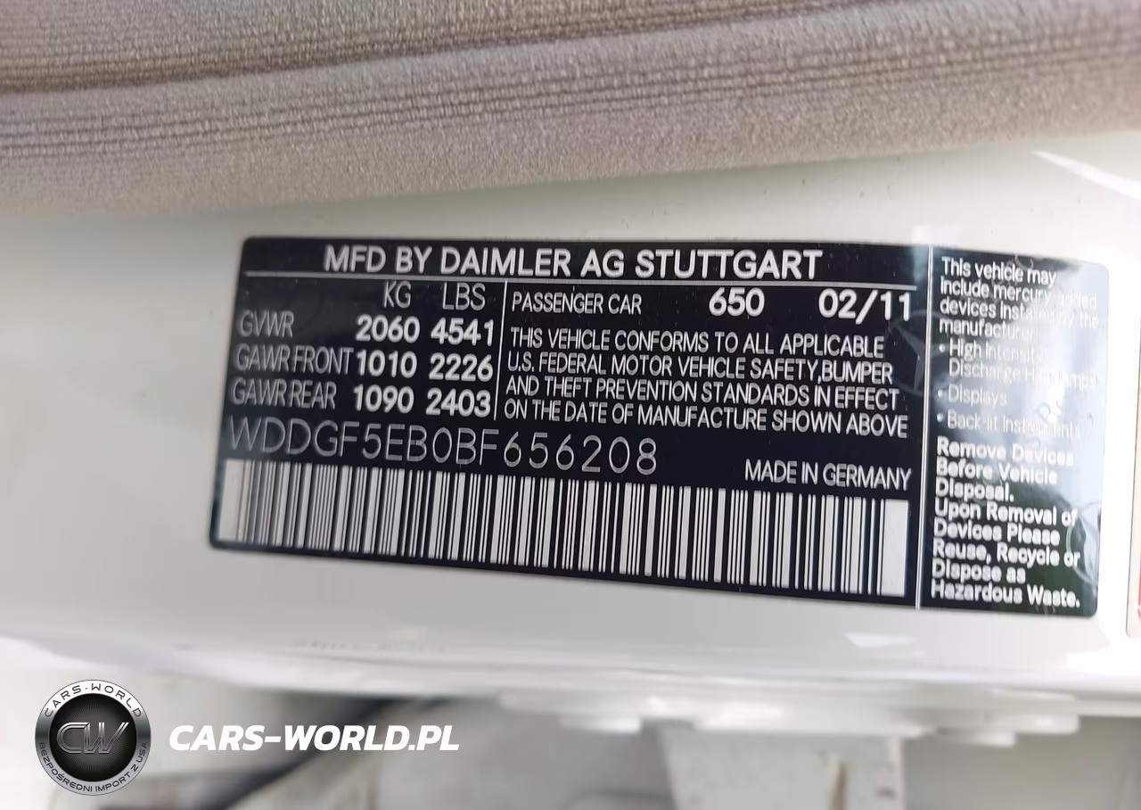2011 Mercedes-Benz C 300 Luxury-Sport VIN:WDDGF5EB0BF656208 - 9