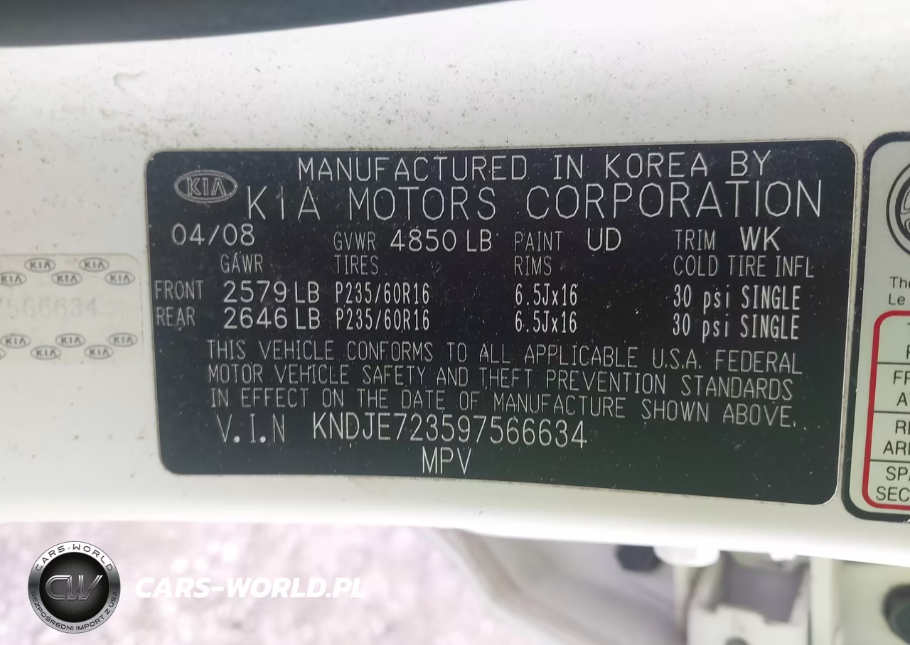 2009 Kia Sportage Lx V6 VIN:KNDJE723597566634 - 9