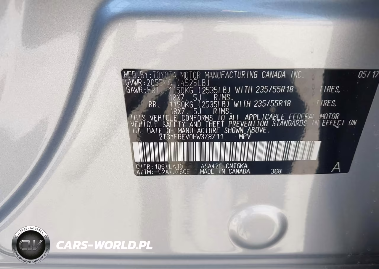 2017 Toyota Rav4 Limited VIN:2T3YFREV0HW378711 - 9