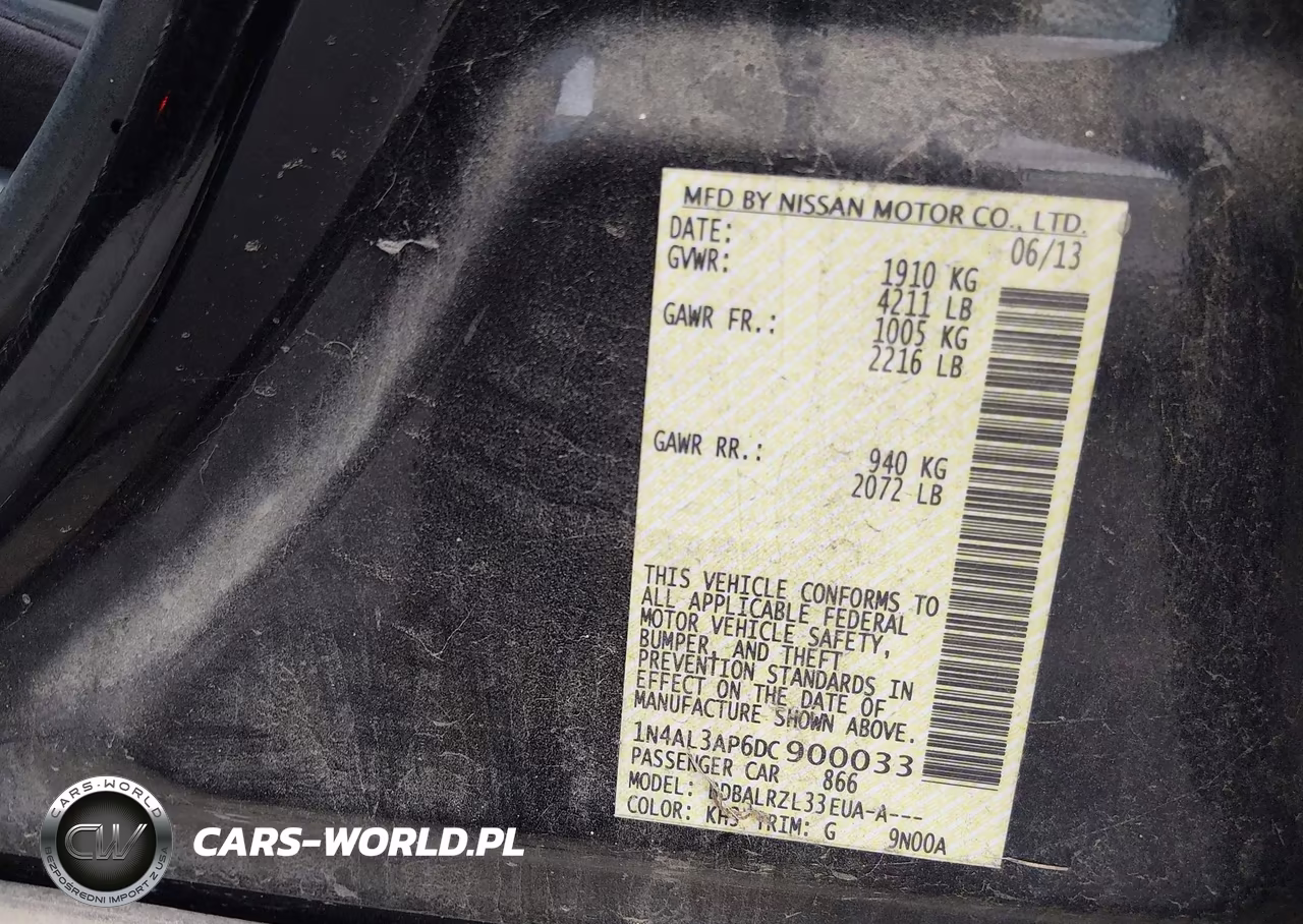 2013 Nissan Altima 2.5 S VIN:1N4AL3AP6DC900033 - 9