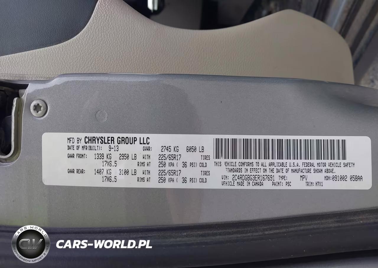2014 Dodge Grand Caravan American Value Pkg VIN:2C4RDGBG3ER167691 - 9