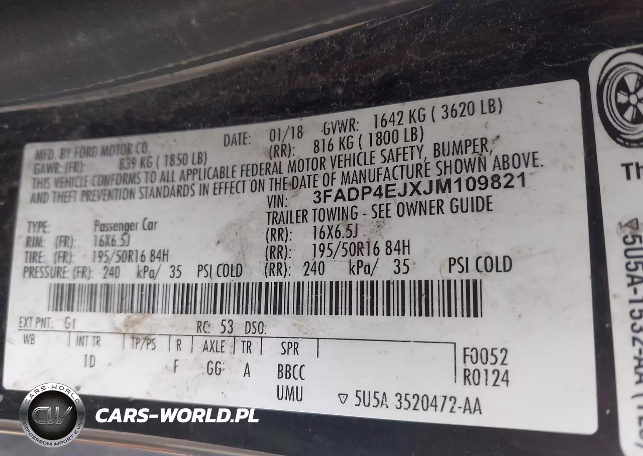 2018 Ford Fiesta Se VIN:3FADP4EJXJM109821 - 9