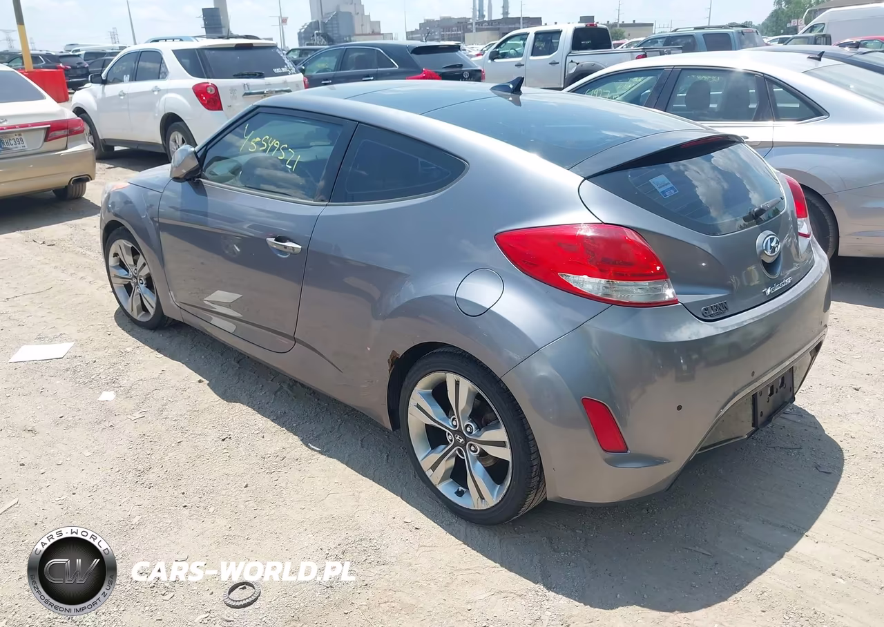 2013 Hyundai Veloster Base W-Black VIN:KMHTC6AD1DU146359 - 3
