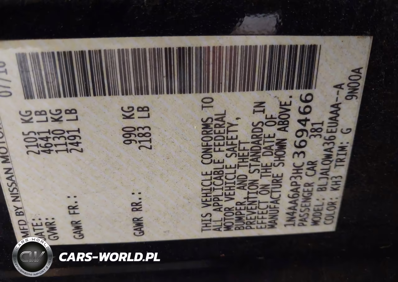 2017 Nissan Maxima 3.5 S VIN:1N4AA6AP3HC369466 - 9