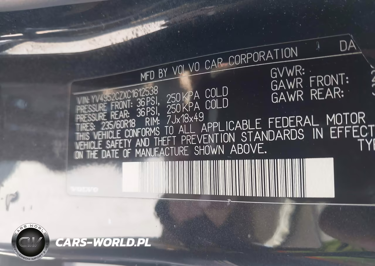 2012 Volvo Xc90 3.2-3.2 Platinum-3.2 Premier Plus VIN:YV4952CZXC1612538 - 9