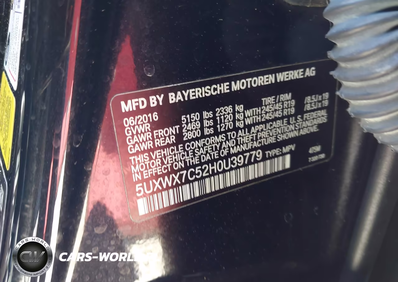 2017 BMW X3 xDrive35I VIN:5UXWX7C52H0U39779 - 9