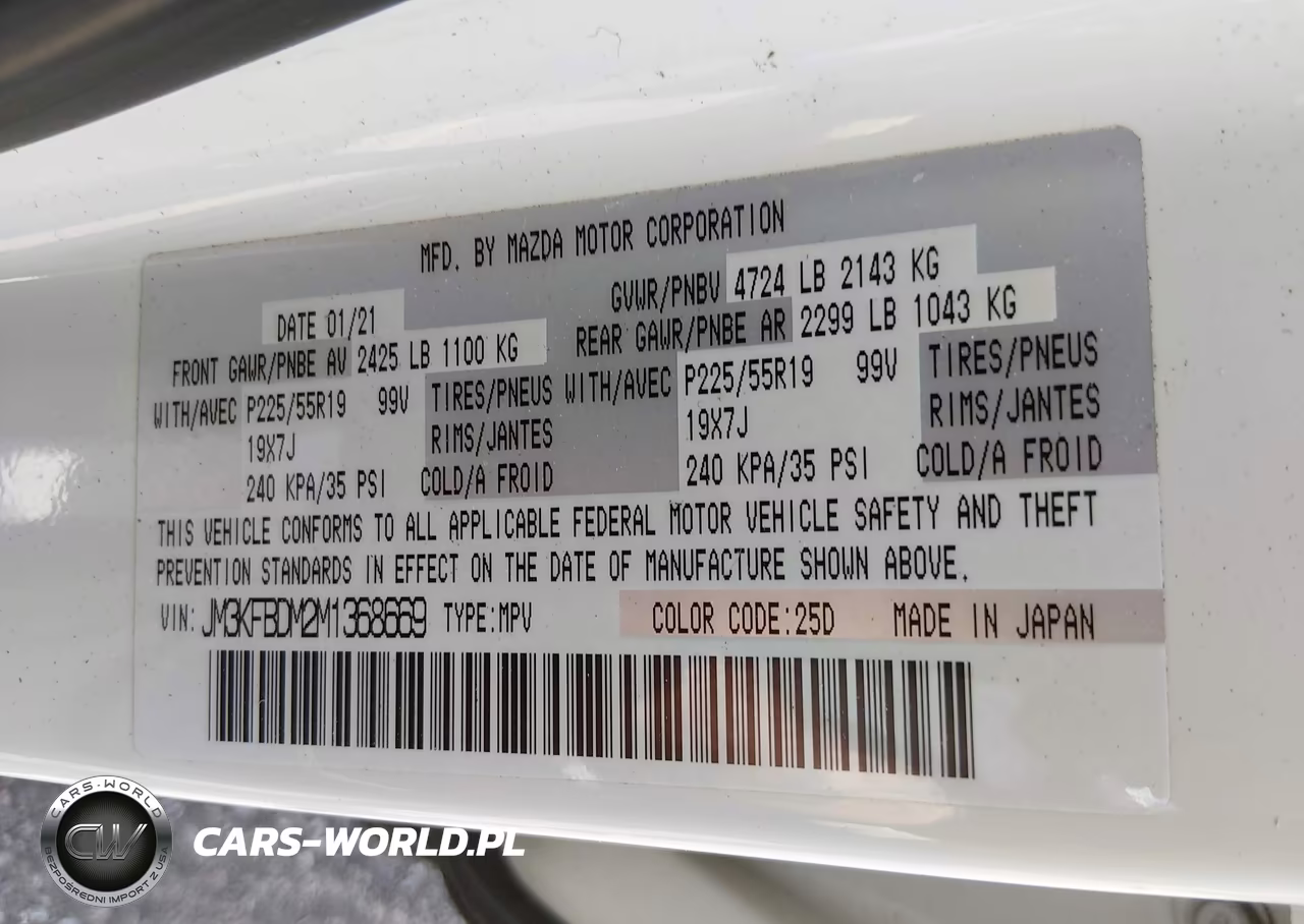 2021 Mazda Cx-5 Grand Touring VIN:JM3KFBDM2M1368669 - 9