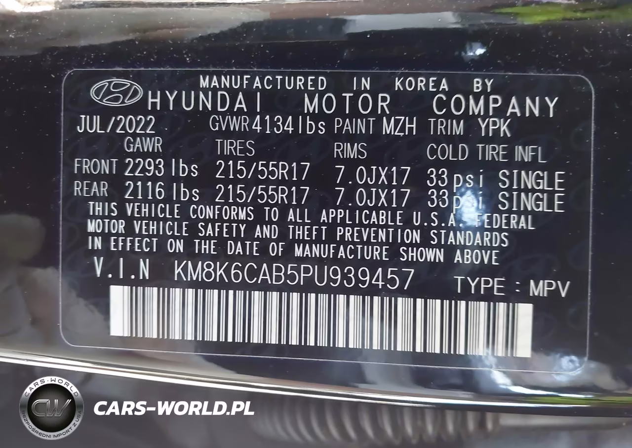 2023 Hyundai Kona Sel VIN:KM8K6CAB5PU939457 - 9