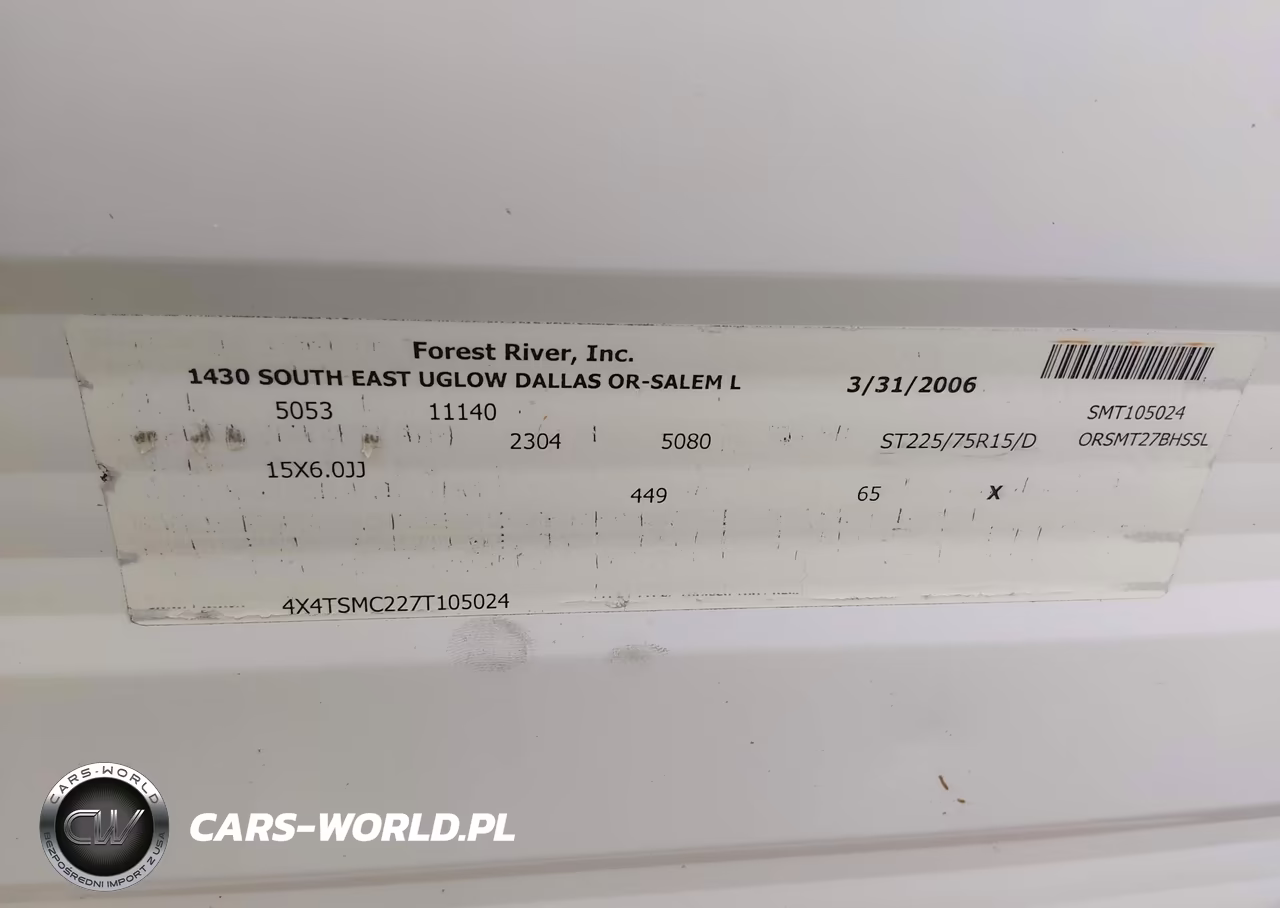 2007 Salem By Forest Rive M-27Bhss VIN:4X4TSMC227T105024 - 9