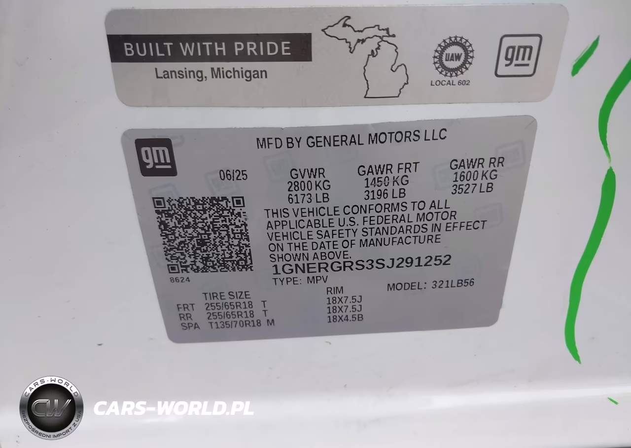 2025 Chevrolet Traverse Fwd Lt VIN:1GNERGRS3SJ291252 - 9