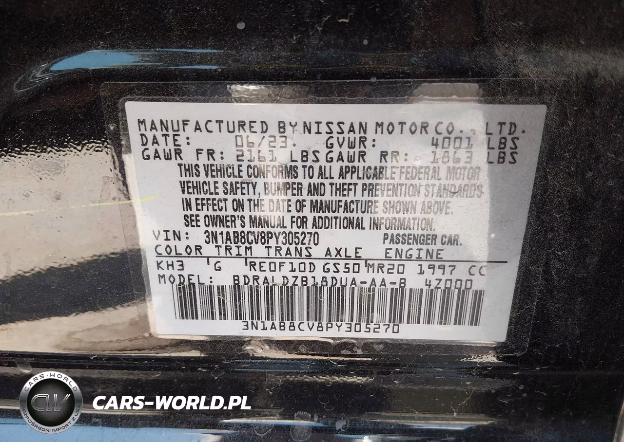 2023 Nissan Sentra Sv Xtronic Cvt VIN:3N1AB8CV8PY305270 - 9