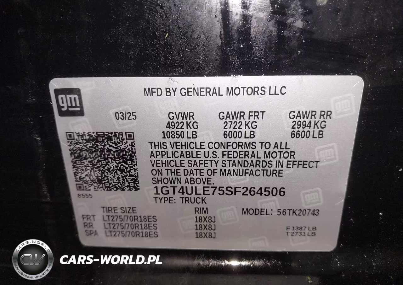 2025 GMC Sierra 2500Hd 4Wd Standard Bed Pro VIN:1GT4ULE75SF264506 - 8