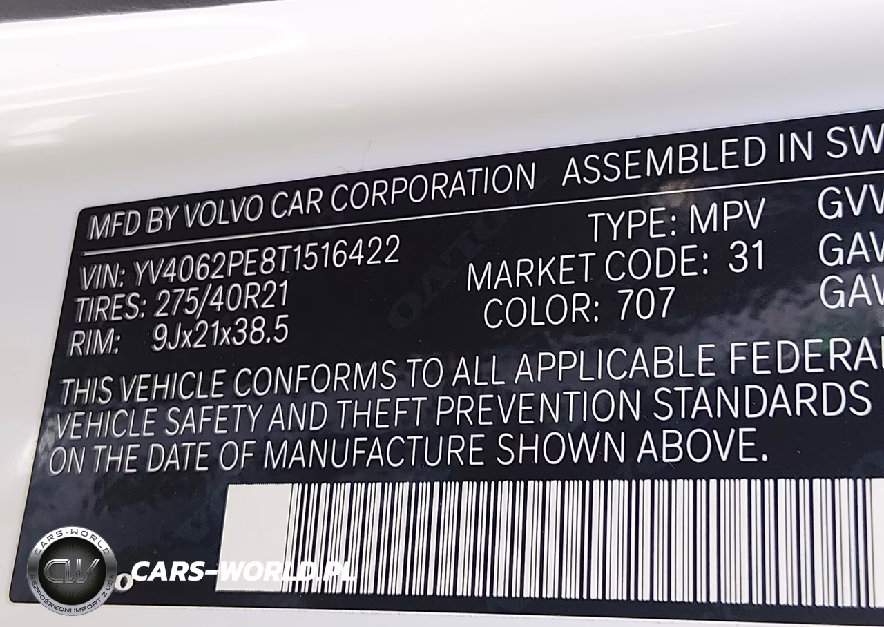 2026 Volvo Xc90 Plus, B6 Awd Gas (Mild Hybrid), Gasoline, Bright, 7 Seats VIN:YV4062PE8T1516422 - 9