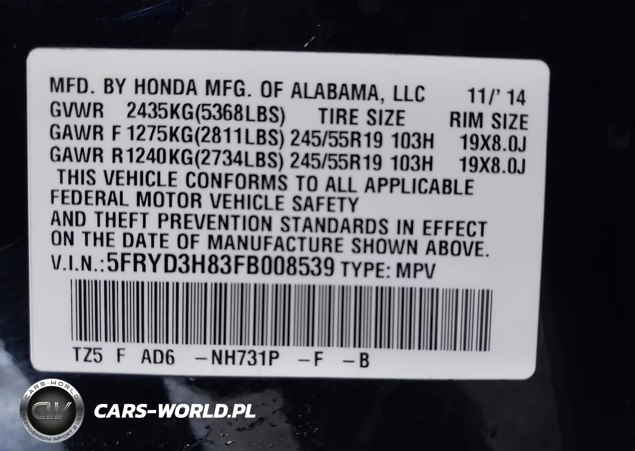 2015 Acura Mdx Advance Pkg W-Entertainment Pkg VIN:5FRYD3H83FB008539 - 9