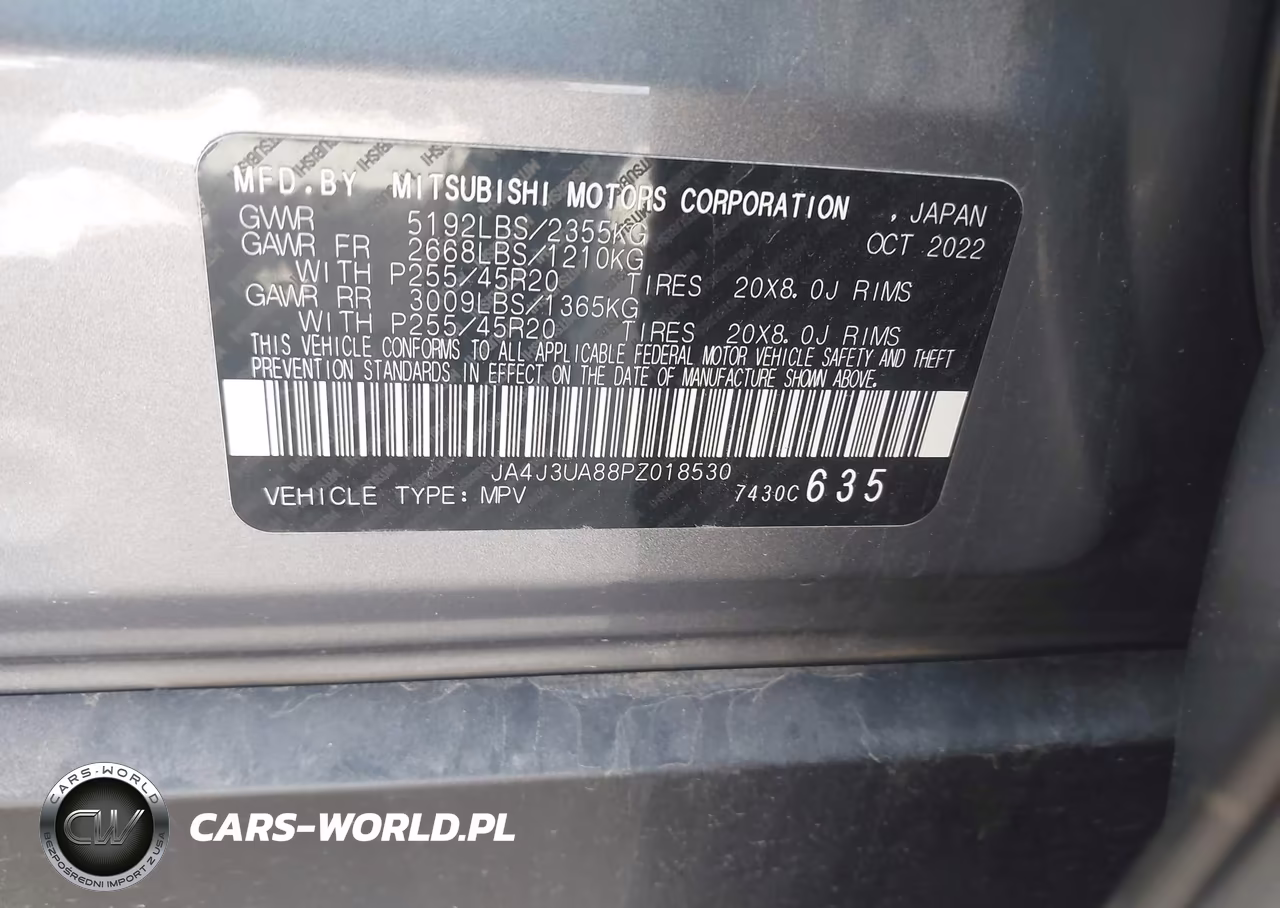2023 Mitsubishi Outlander Se 2.5 2Wd-Se Black Edition 2Wd-Se Special Edition 2Wd VIN:JA4J3UA88PZ018530 - 9