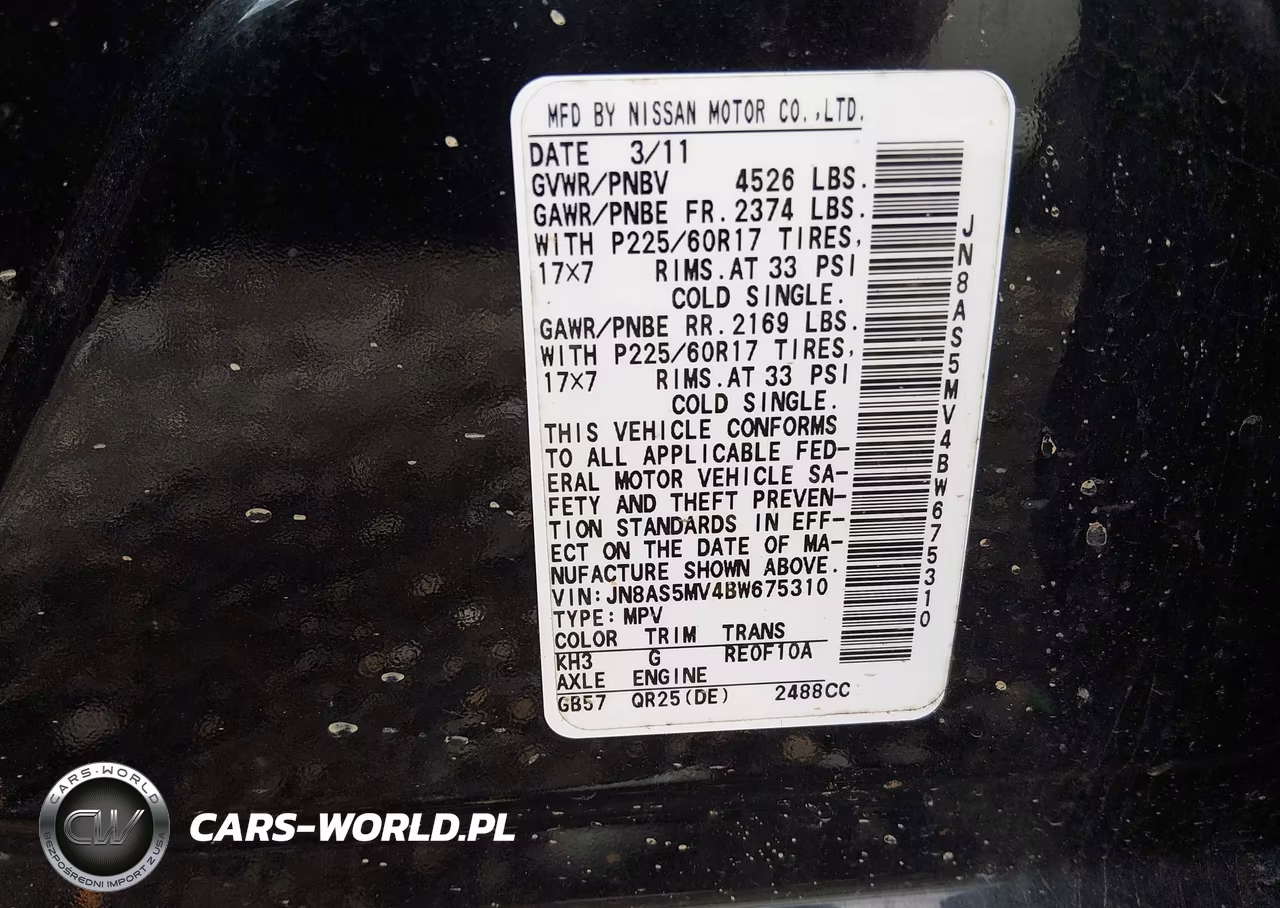 2011 Nissan Rogue Sv VIN:JN8AS5MV4BW675310 - 9