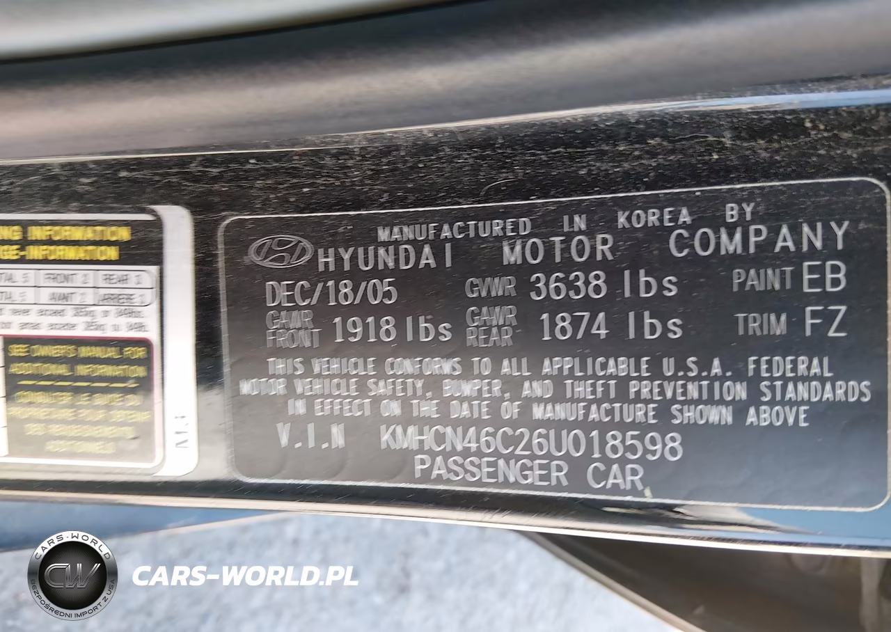 2006 Hyundai Accent Gls VIN:KMHCN46C26U018598 - 9