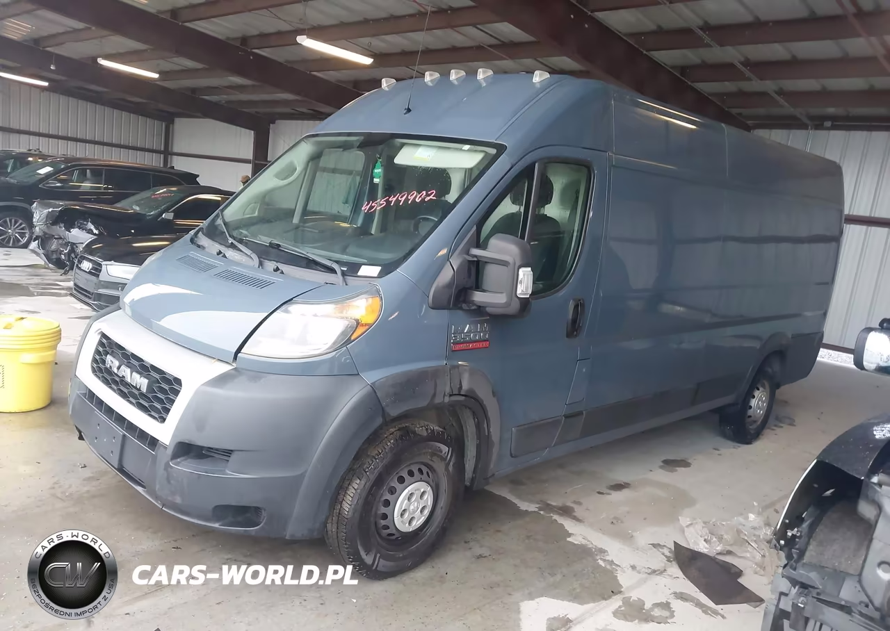 2019 Ram Promaster 3500 Cargo Van High Roof 159 Wb Ext VIN:3C6URVJG9KE548421 - 2