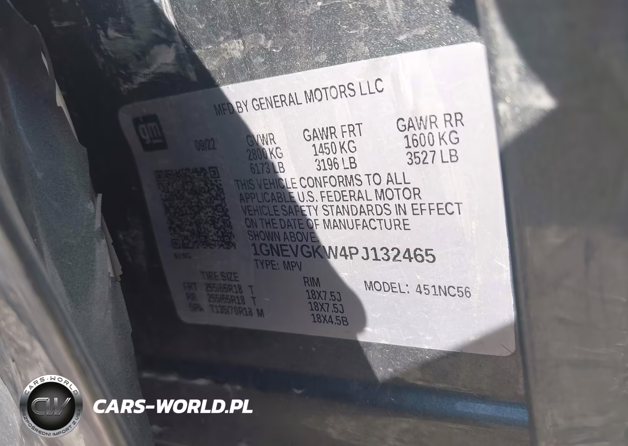 2023 Chevrolet Traverse Awd Lt Cloth VIN:1GNEVGKW4PJ132465 - 9