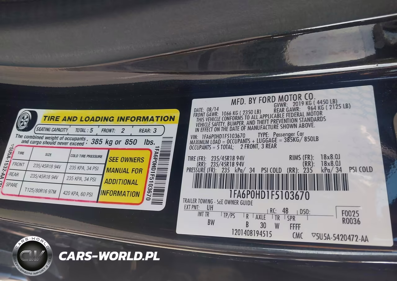 2015 Ford Fusion Se VIN:1FA6P0HD1F5103670 - 9