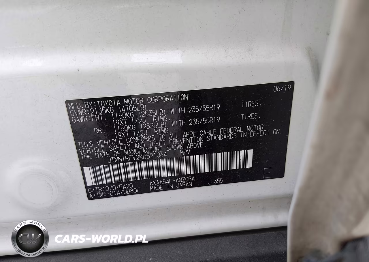 2019 Toyota Rav4 Limited VIN:JTMN1RFV2KD521064 - 9