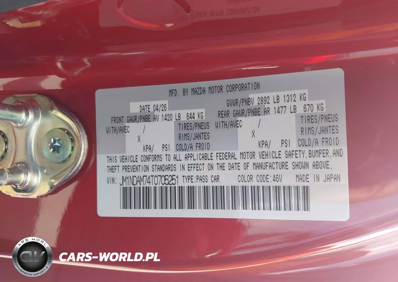 2026 Mazda Mx-5 Miata Rf Grand Touring VIN:JM1NDAM74T0705251 - 9