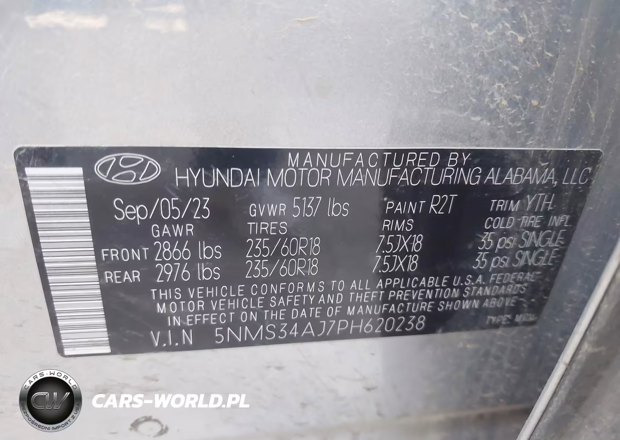 2023 Hyundai Santa Fe Sel VIN:5NMS34AJ7PH620238 - 9