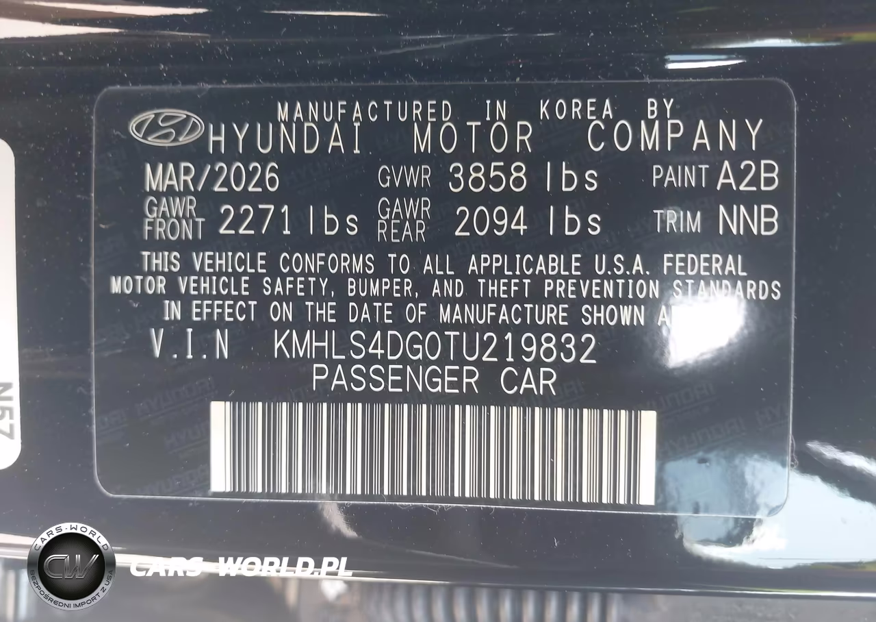 2026 Hyundai Elantra Sel Sport Premium VIN:KMHLS4DG0TU219832 - 9