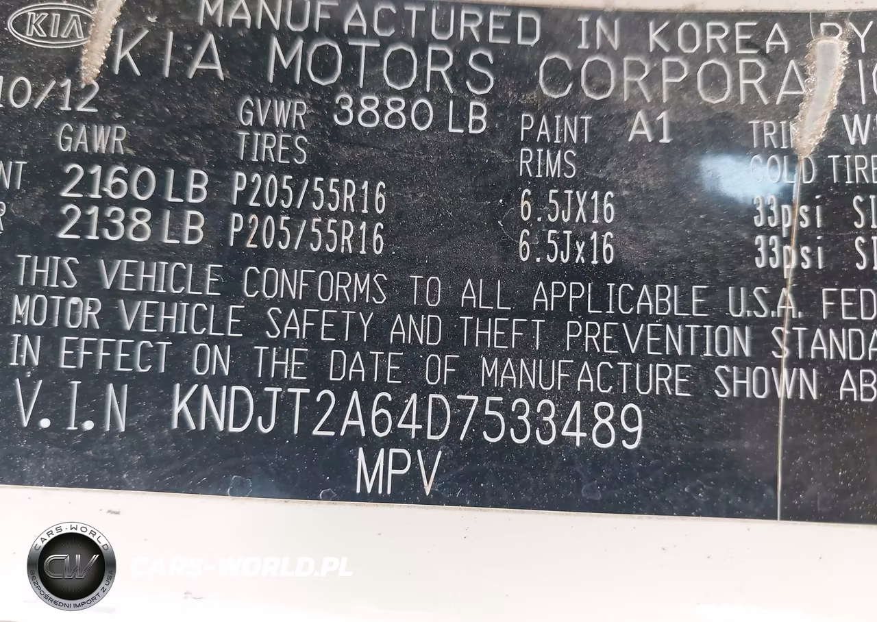 2013 Kia Soul + VIN:KNDJT2A64D7533489 - 9
