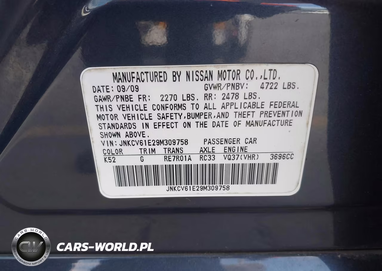 2009 Infiniti G37 Journey VIN:JNKCV61E29M309758 - 9