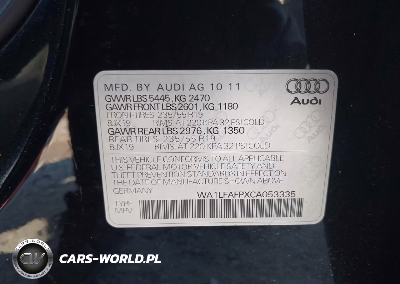 2012 Audi Q5 2.0T Premium VIN:WA1LFAFPXCA053335 - 9