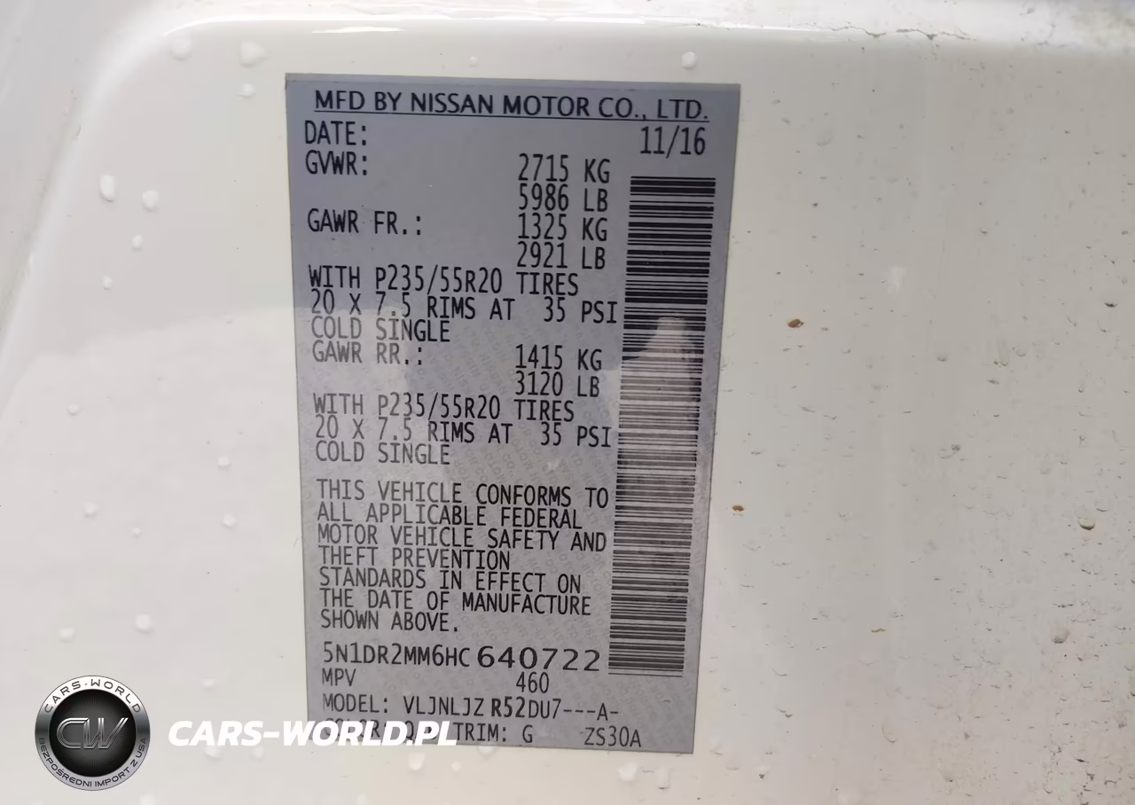 2017 Nissan Pathfinder Platinum VIN:5N1DR2MM6HC640722 - 9