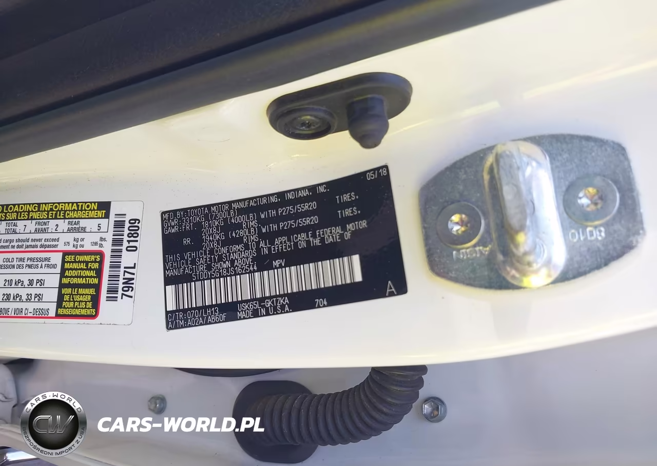 2018 Toyota Sequoia Platinum VIN:5TDDY5G18JS162544 - 9