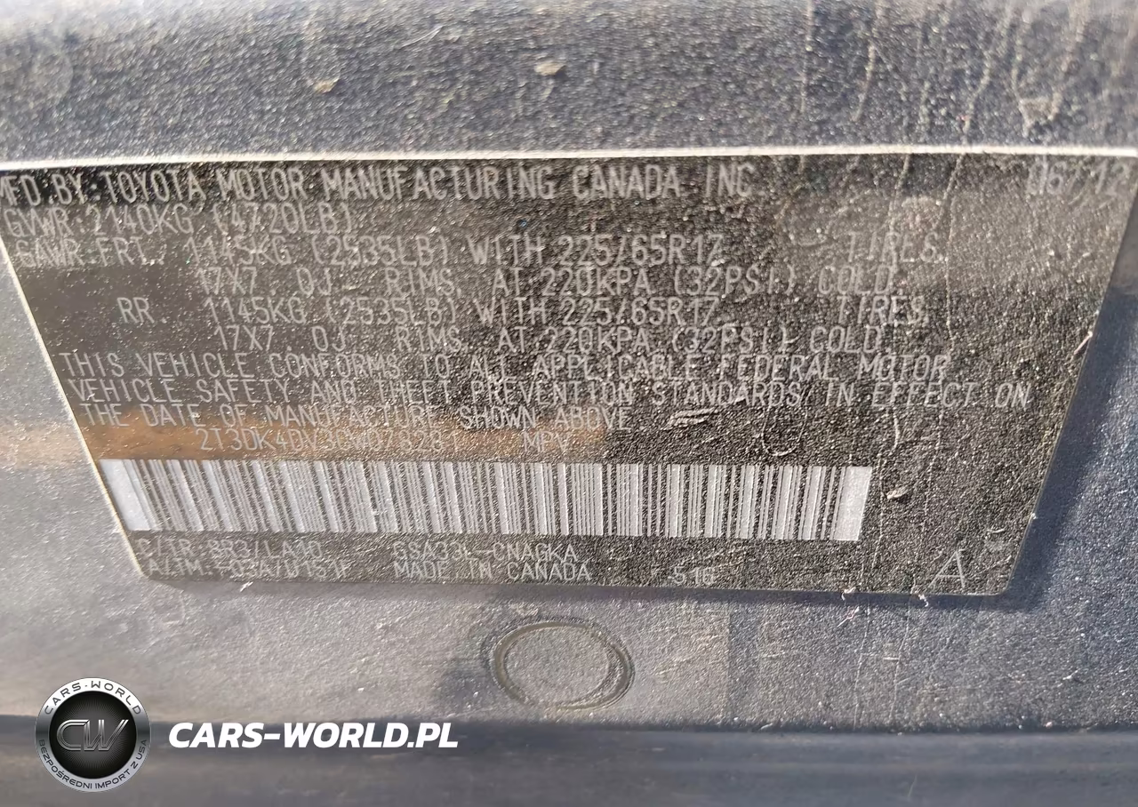 2012 Toyota Rav4 Limited V6 VIN:2T3DK4DV3CW078281 - 9
