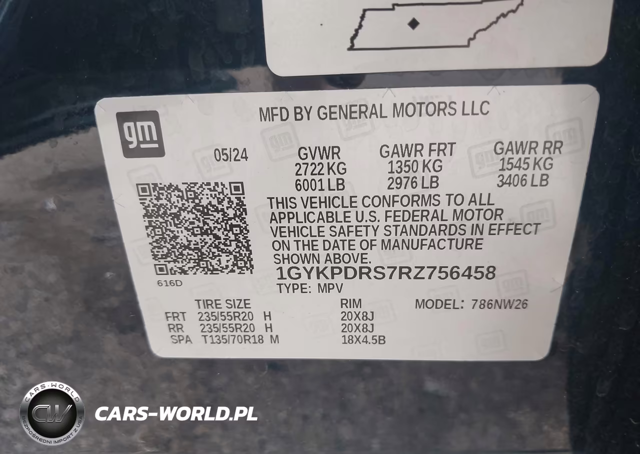 2024 Cadillac Xt6 Awd Premium Luxury VIN:1GYKPDRS7RZ756458 - 9