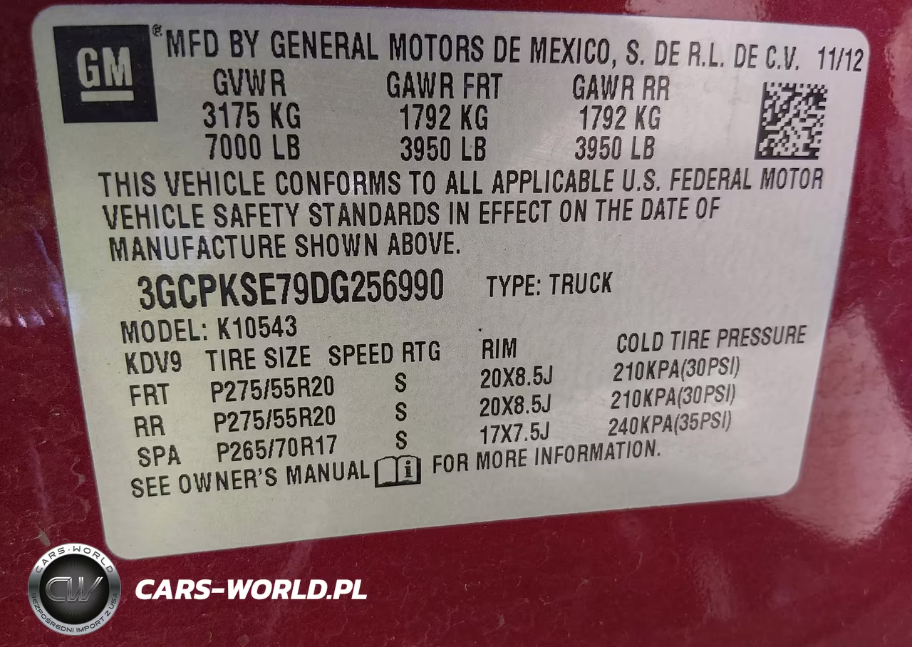 2013 Chevrolet Silverado 1500 Lt VIN:3GCPKSE79DG256990 - 9