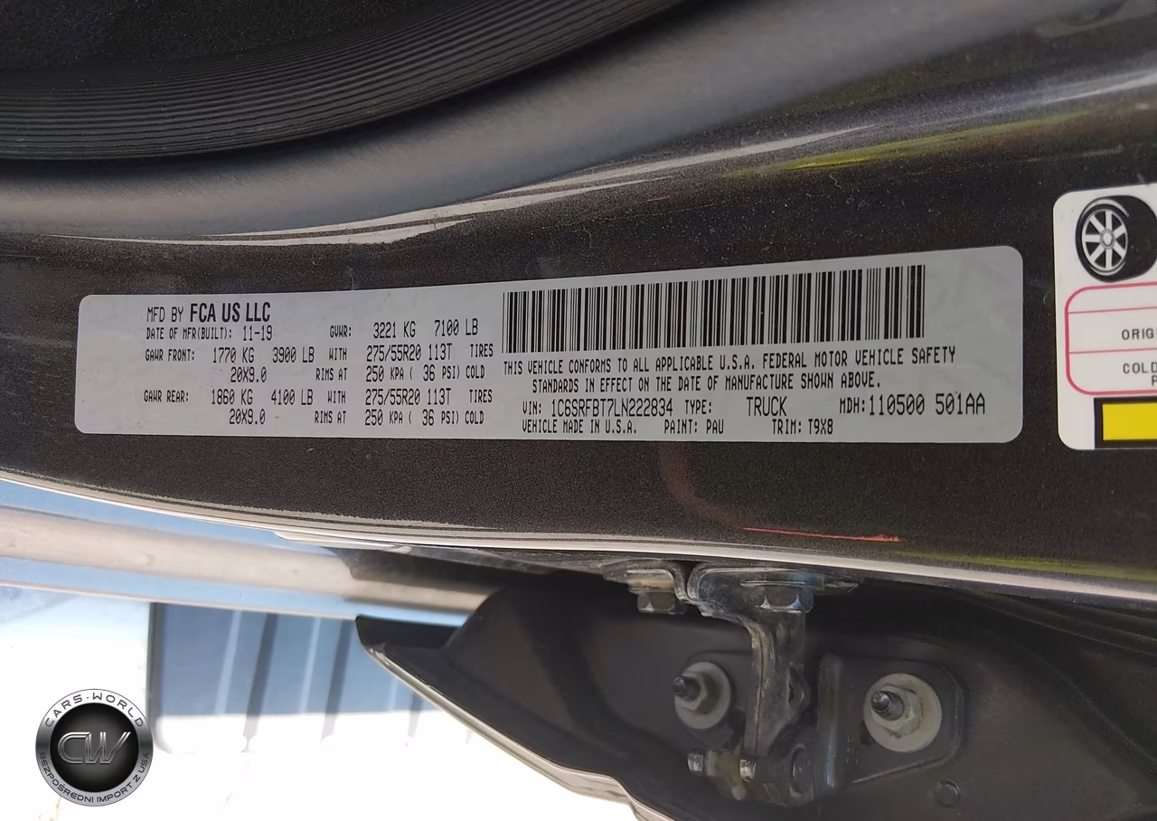 2020 Ram 1500 Big Horn 4X4 6'4 Box VIN:1C6SRFBT7LN222834 - 9