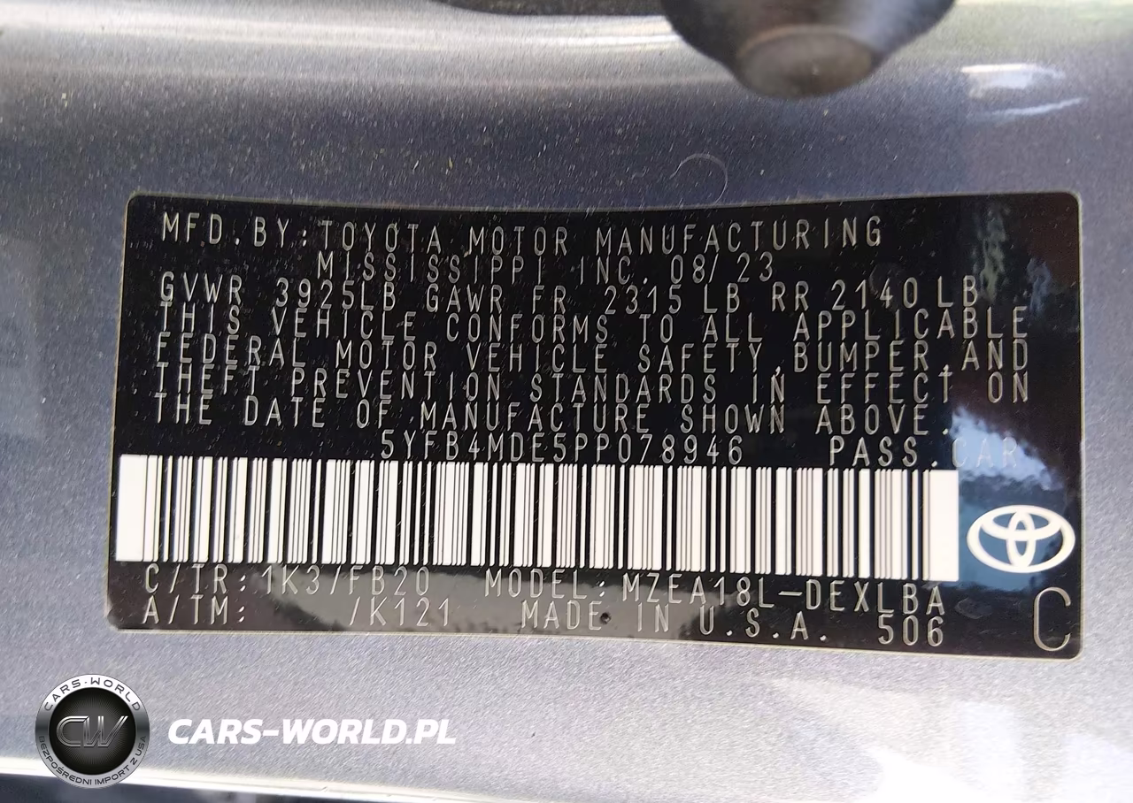 2023 Toyota Corolla Le VIN:5YFB4MDE5PP078946 - 9